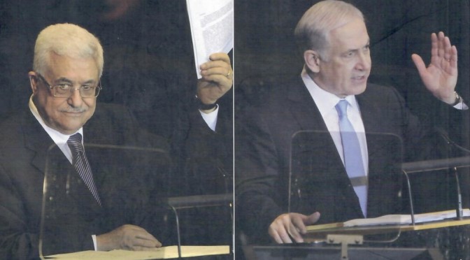 Abbas & Netanyahu @ UN (1)